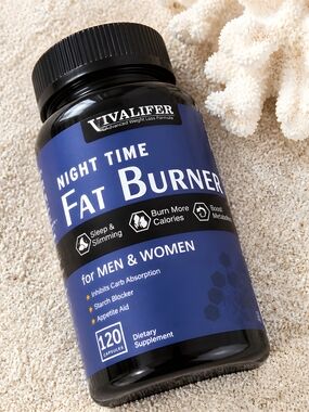 Vivalifer Night Time Fat Burner Supplement - Unisex- 120 Capsules- Sealed, New.